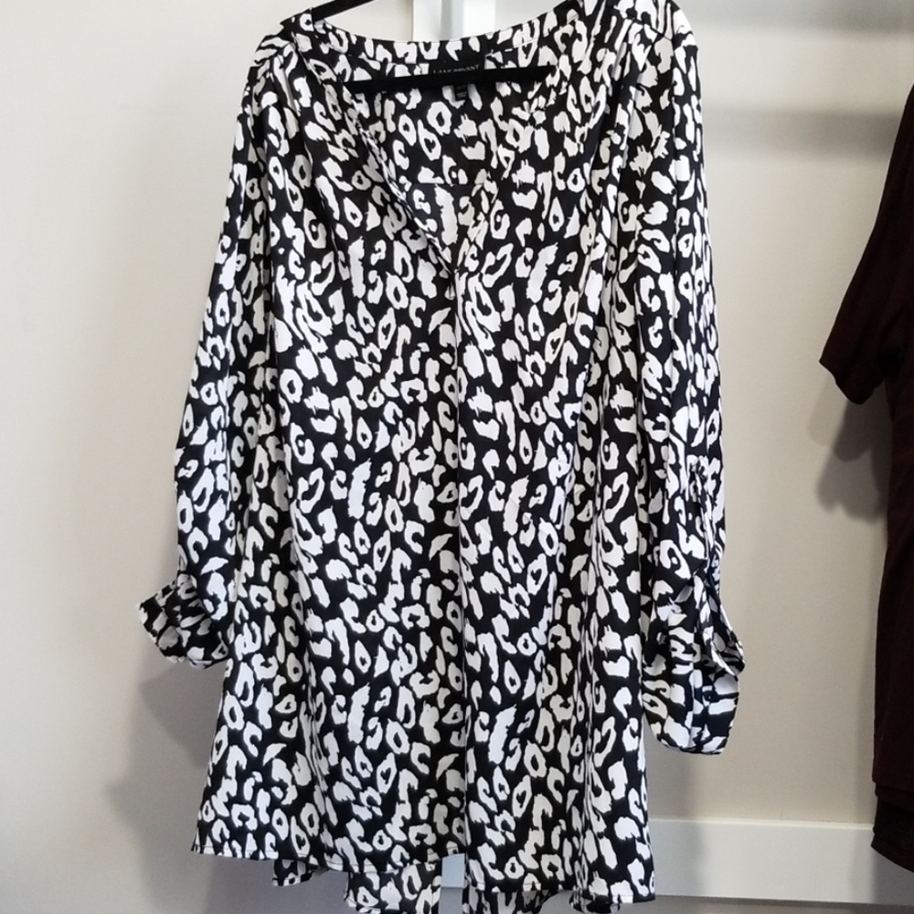 Black and white print shirt